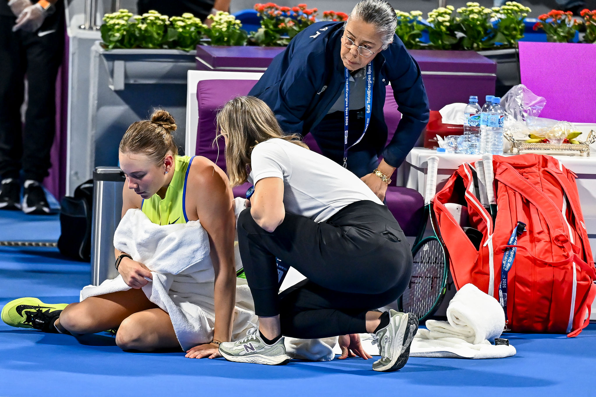 WTA 1000 di Doha, Anisimova si ritira. Pliskova avanza