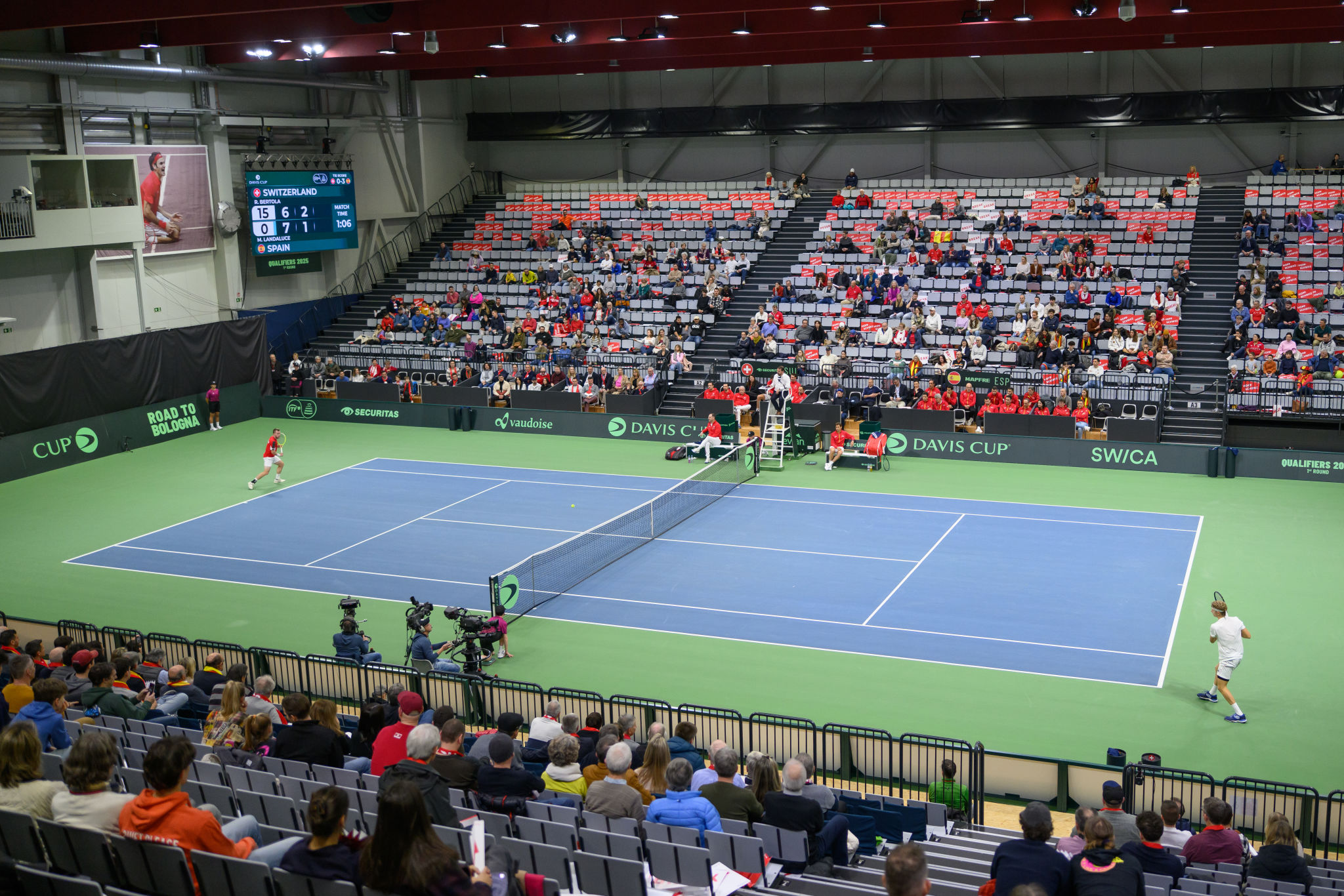 Davis Cup, la Svizzera a un punto dalla vittoria sulla Tunisia